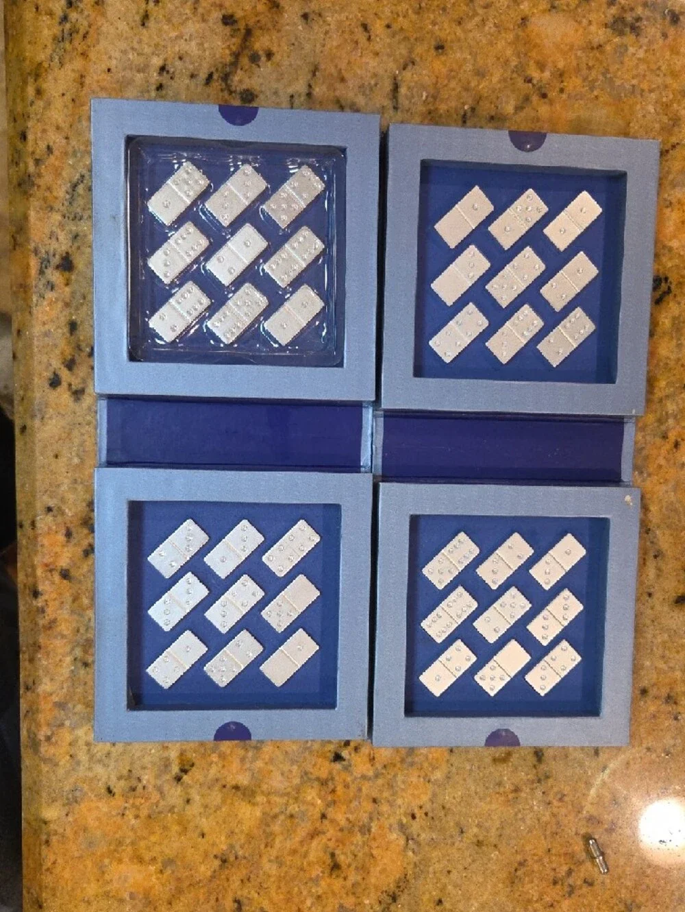 Sacchi Miniature Dominoes Travel Game Set - Lot of 2